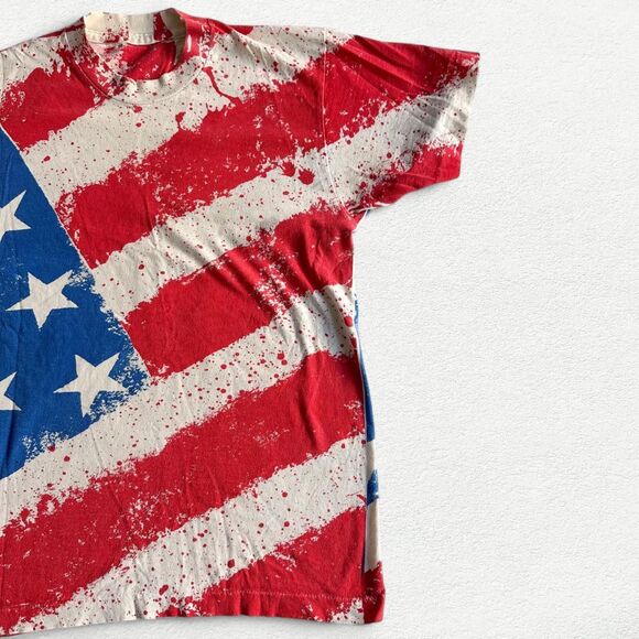 Round Two Vintage Melrose Vintage American Flag Tee - Picture 1 of 8